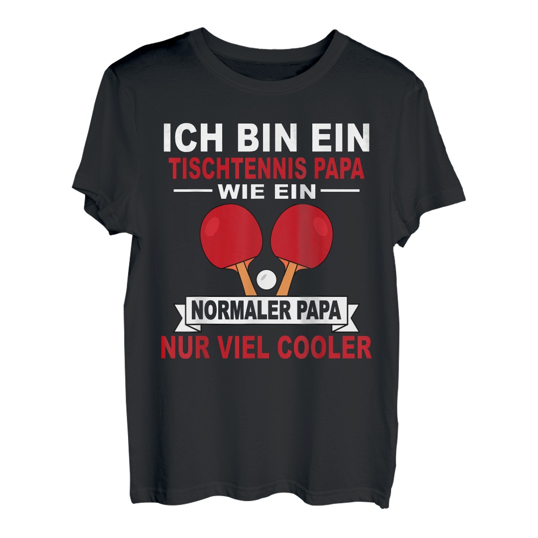 Originelle und witzige Tischtennis Spruch TShirt Ideen für Papa Hapfox