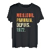 Herren Best Paten seit 1972 Geschenk Geburtstag Mädchen T-Shirt