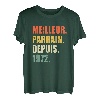 Herren Best Paten seit 1972 Geschenk Geburtstag Mädchen T-Shirt