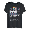 Baby Loading Gamer Schwangerschaft Zum Erstes Mal Papa Mama T-Shirt