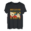 Herren Best Cat Dad Ever - Lustiges Katzenpapa T-Shirt