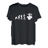 Human Evolution Drum Musiker Drummer T-Shirt