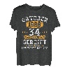 Oktober 1988 Lustige Geschenke Zum 34 Geburtstag Mann Frau T-Shirt