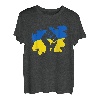 Ukraine Flagge Ukrainischer Patriot Faust Ukraine Tryzub T-Shirt