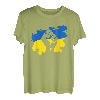 Ukraine Flagge Ukrainischer Patriot Faust Ukraine Tryzub T-Shirt