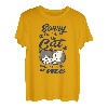 Lustige Katze Sorry I'm Late My Cat Was Sitting On Me T-Shirt