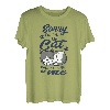 Lustige Katze Sorry I'm Late My Cat Was Sitting On Me T-Shirt