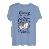 Lustige Katze Sorry I'm Late My Cat Was Sitting On Me T-Shirt