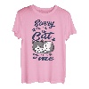 Lustige Katze Sorry I'm Late My Cat Was Sitting On Me T-Shirt