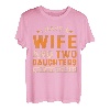 Ich hab eine Ehefrau und zwei Töchter Vatertag Lustiges Papa T-Shirt