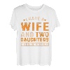 Ich hab eine Ehefrau und zwei Töchter Vatertag Lustiges Papa T-Shirt