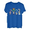 Weihnachten 2022 Pyjama X-Mas Santa Rentier Schneemann Gesichtsmaske T-Shirt