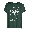 Herren werdender Vater vierfacher Papa hoch 4 Mathe Physik Lehrer T-Shirt