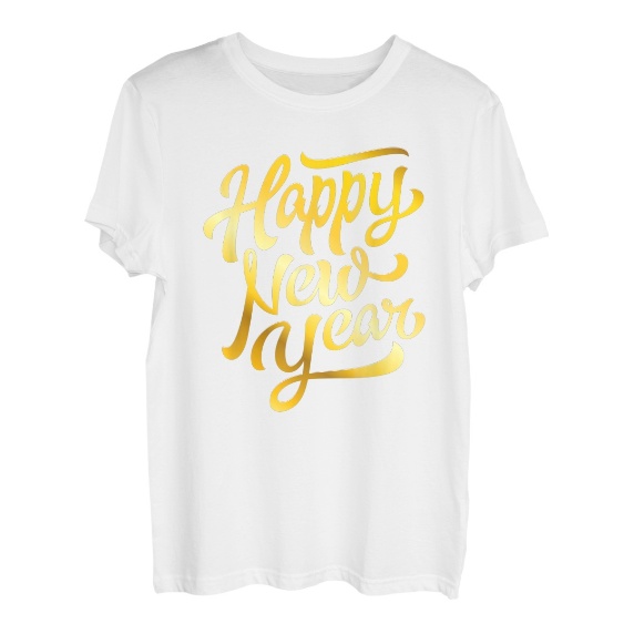 Hapfox Silvester Year Happy T-Shirt New -