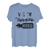 V Is For Valentine Vodka Valentinstag Trinkendes alleinstehendes Mädchen T-Shirt