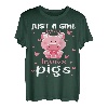Nur ein Mädchen, das Schweine liebt Lustige Tierfarm T-Shirt