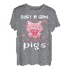 Nur ein Mädchen, das Schweine liebt Lustige Tierfarm T-Shirt