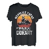 Herren Gokart Papa Kartfahrer Vater Rennkart Vatertag Rennfahrer T-Shirt