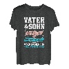 Vater und Sohn vielleicht nicht immer einer Meinung Partner T-Shirt