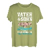 Vater und Sohn vielleicht nicht immer einer Meinung Partner T-Shirt
