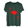 Herz Ass Spielkarte Poker Kostüm Karneval Fasching Karte T-Shirt
