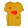 Herz Ass Spielkarte Poker Kostüm Karneval Fasching Karte T-Shirt