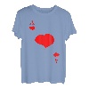 Herz Ass Spielkarte Poker Kostüm Karneval Fasching Karte T-Shirt