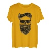 Totenkopf mit Bart Cool Bart-Totenkopf und Sonnenbrille T-Shirt T-Shirt
