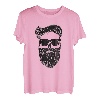 Totenkopf mit Bart Cool Bart-Totenkopf und Sonnenbrille T-Shirt T-Shirt