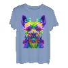 Yorkshire Terrier buntes Pop Art Porträt für Hundebesitzer T-Shirt