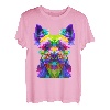 Yorkshire Terrier buntes Pop Art Porträt für Hundebesitzer T-Shirt
