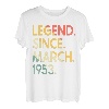 70 Jahre alte Legende seit März 1953 70. Geburtstag T-Shirt
