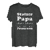 Herren Stolzer Papa einer kleinen Prinzessin Vatertag Vater T-Shirt