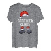 Herren Bärtiger Claus Weihnachten Partnerlook Männer Weihnachtsmann T-Shirt