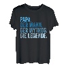 Herren Papa Der Mann Der Mythos Die Legende Vatertag Vater T-Shirt