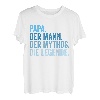 Herren Papa Der Mann Der Mythos Die Legende Vatertag Vater T-Shirt