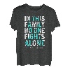 In dieser Familie kämpft niemand alleine PCOS Awareness T-Shirt
