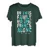 In dieser Familie kämpft niemand alleine PCOS Awareness T-Shirt