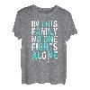 In dieser Familie kämpft niemand alleine PCOS Awareness T-Shirt