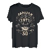 50. Geburtstag Geschenk Mann Mythos Legende Januar 1971 T-Shirt