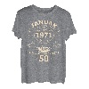 50. Geburtstag Geschenk Mann Mythos Legende Januar 1971 T-Shirt