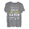 Herren Maler Vater Malermeister Papa Lackierer Weißbinder Spruch T-Shirt