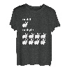 Nerdiges Rabbit Bit Byte Informatiker T-Shirt