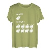 Nerdiges Rabbit Bit Byte Informatiker T-Shirt