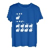 Nerdiges Rabbit Bit Byte Informatiker T-Shirt