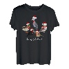Amsel Rotkehlchen Eule Ente Schuhschnabel Vogel Weihnachten T-Shirt