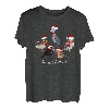 Amsel Rotkehlchen Eule Ente Schuhschnabel Vogel Weihnachten T-Shirt