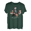 Amsel Rotkehlchen Eule Ente Schuhschnabel Vogel Weihnachten T-Shirt