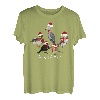 Amsel Rotkehlchen Eule Ente Schuhschnabel Vogel Weihnachten T-Shirt