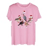 Amsel Rotkehlchen Eule Ente Schuhschnabel Vogel Weihnachten T-Shirt